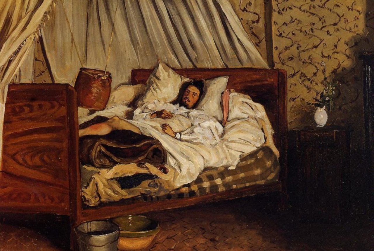 Monet after His Accident at the Inn of Chailly 1865, Frédéric Bazille