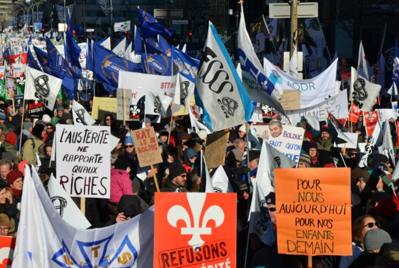 Anti-Austerity Rally Montreal-our-muhc