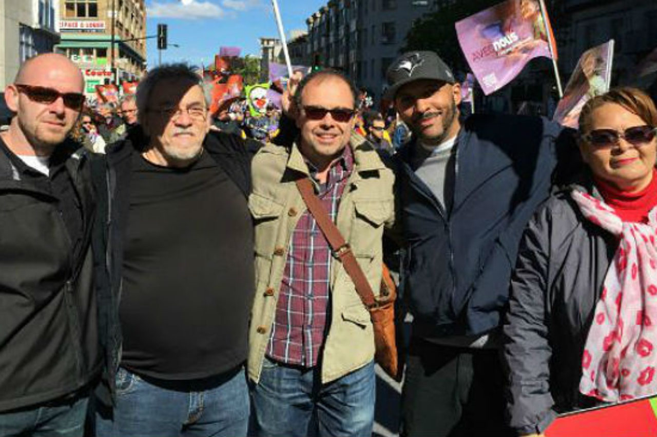 From-left-to-right-Rodney-Paul-Manuel-Kuame-April-at-a-fall-2015-rally-in-Montreal